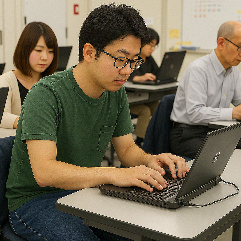 30代男性:休日にパソコンのスキルアップ