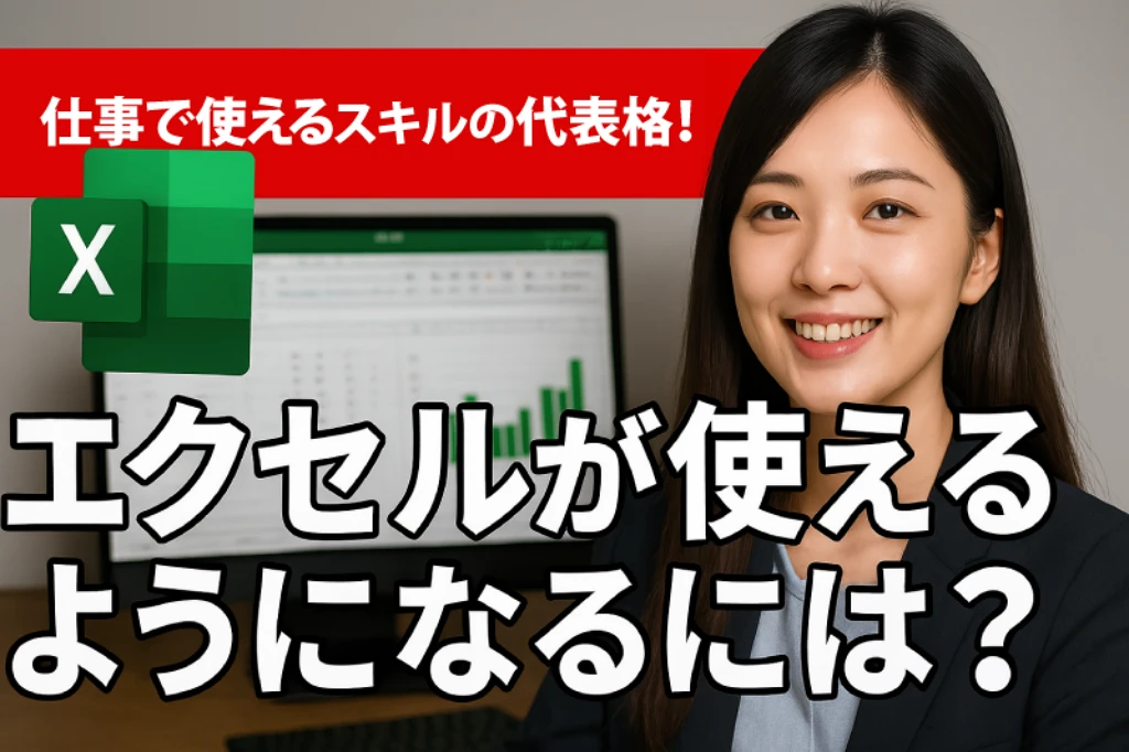 仕事で使えるスキルの代表格！エクセルが使えるようになるには？