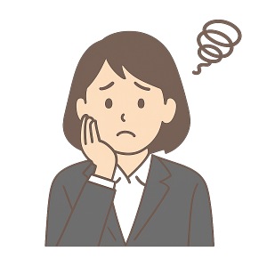 困っている女性