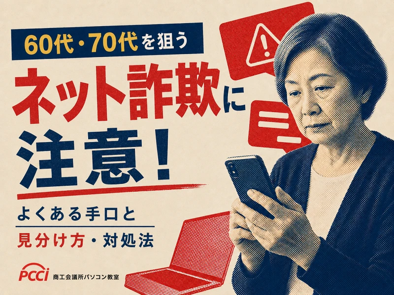 60代・70代を狙うネット詐欺に注意！　よくある手口とトラブルを防ぐ対処法